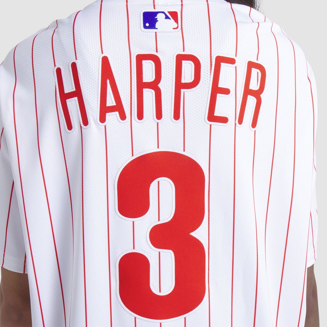 Philadelphia Phillies Bryce Harper White Home Elite Baseball Jersey | MLB Baseball Jersey