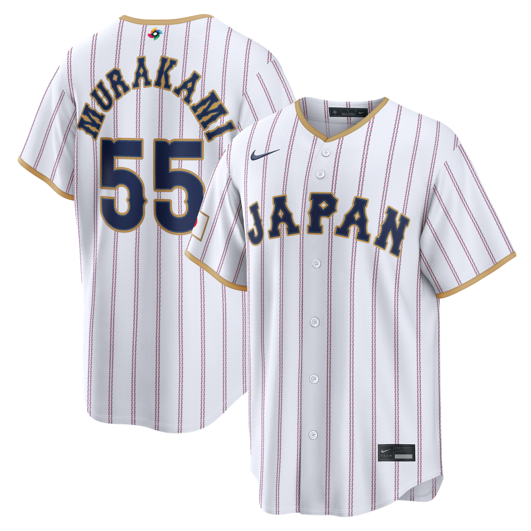 Japan Baseball Munetaka Murakami White 2026 World Baseball Classic Home Stadium Baseball Jersey