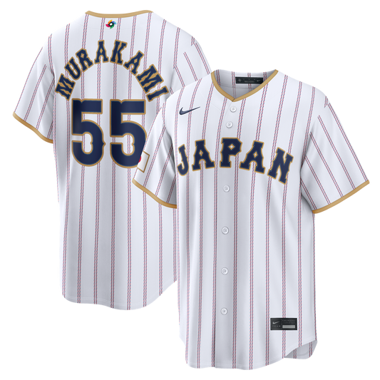 Japan Baseball Munetaka Murakami White 2026 World Baseball Classic Home Stadium Baseball Jersey