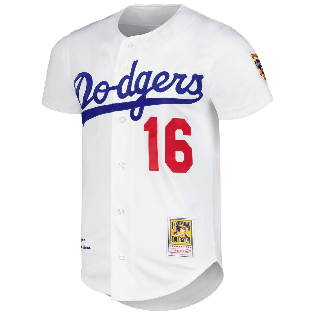 Los Angeles Dodgers Hideo Nomo White Cooperstown Collection Authentic Baseball Jersey | MLB Baseball Jersey