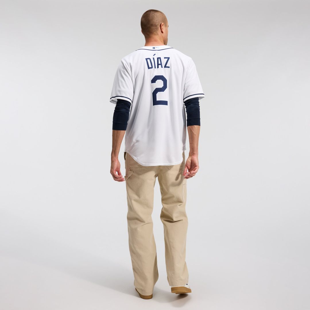 Tampa Bay Rays Yandy Díaz White Home Replica Baseball Jersey | MLB Baseball Jersey