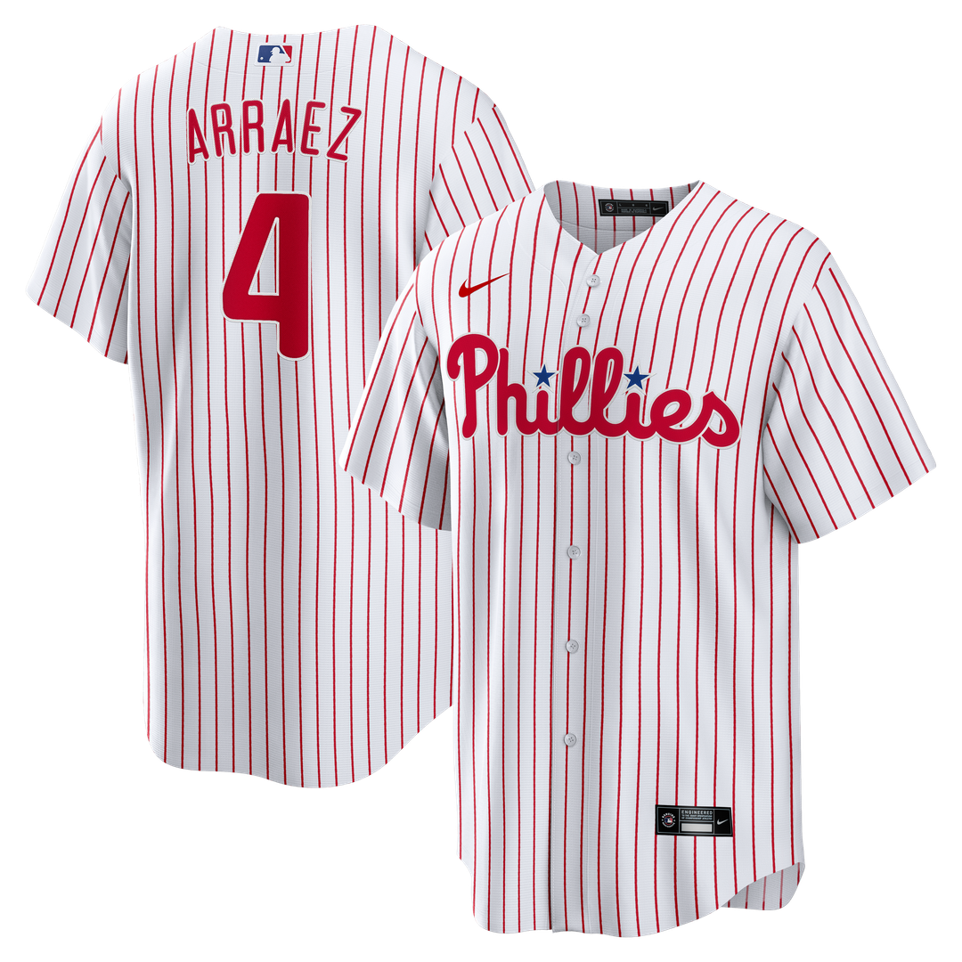 Philadelphia Phillies Luis Arraez White Home Replica Baseball Jersey