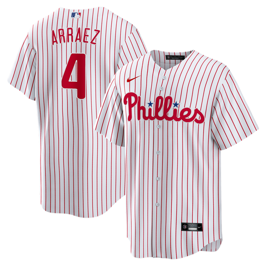 Philadelphia Phillies Luis Arraez White Home Replica Baseball Jersey