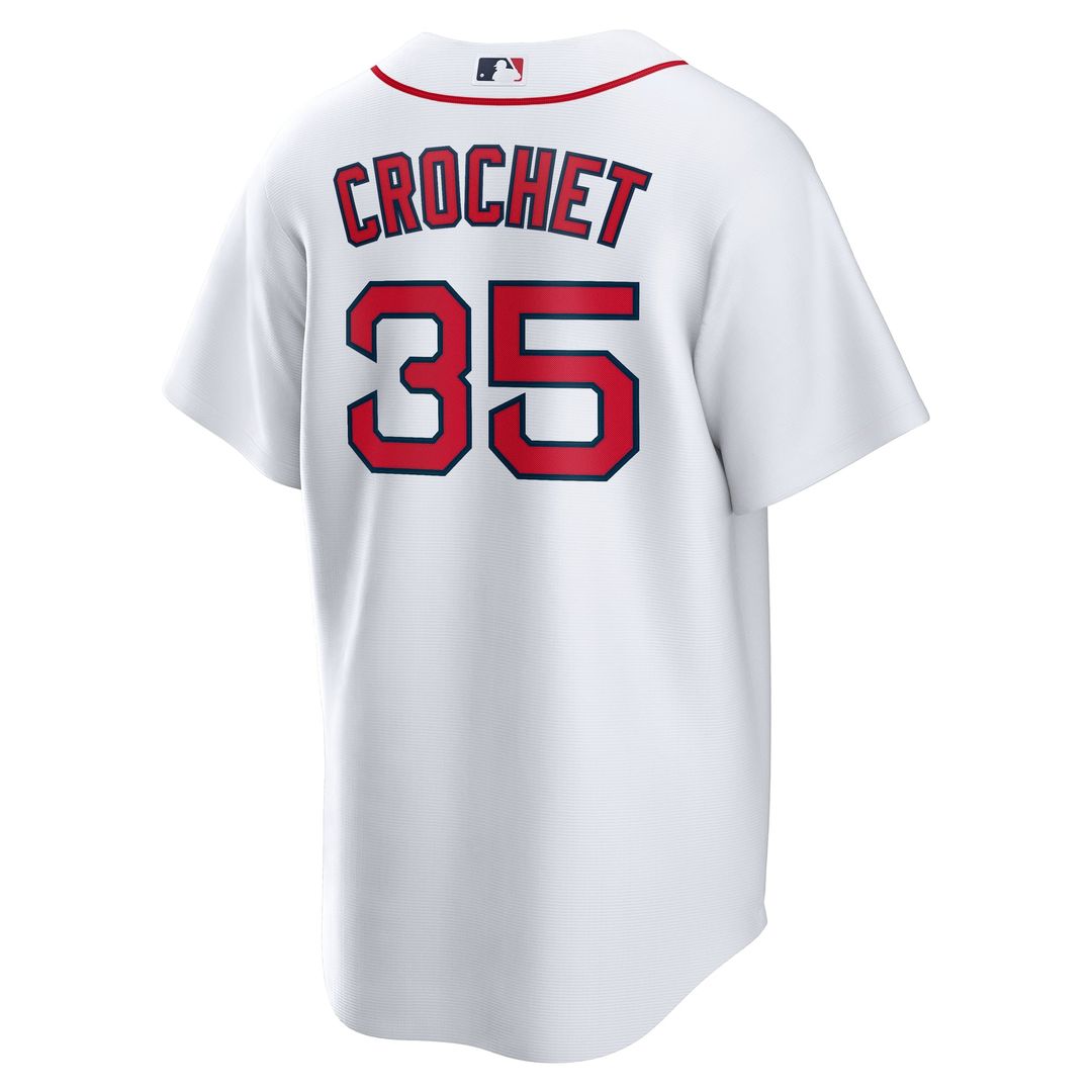 Boston Red Sox Garrett Crochet White Home Replica Baseball Jersey | MLB Baseball Jersey