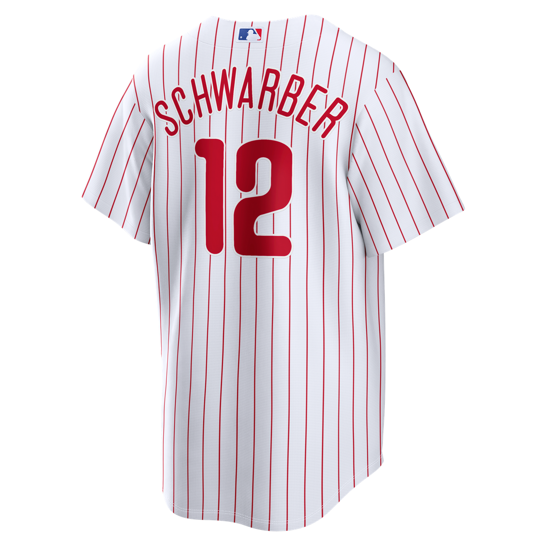 Philadelphia Phillies Kyle Schwarber White Home Replica Baseball Jersey | MLB Baseball Jersey