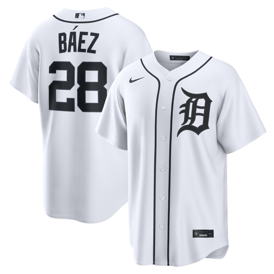 Detroit Tigers Javier Báez White Home Replica Baseball Jersey