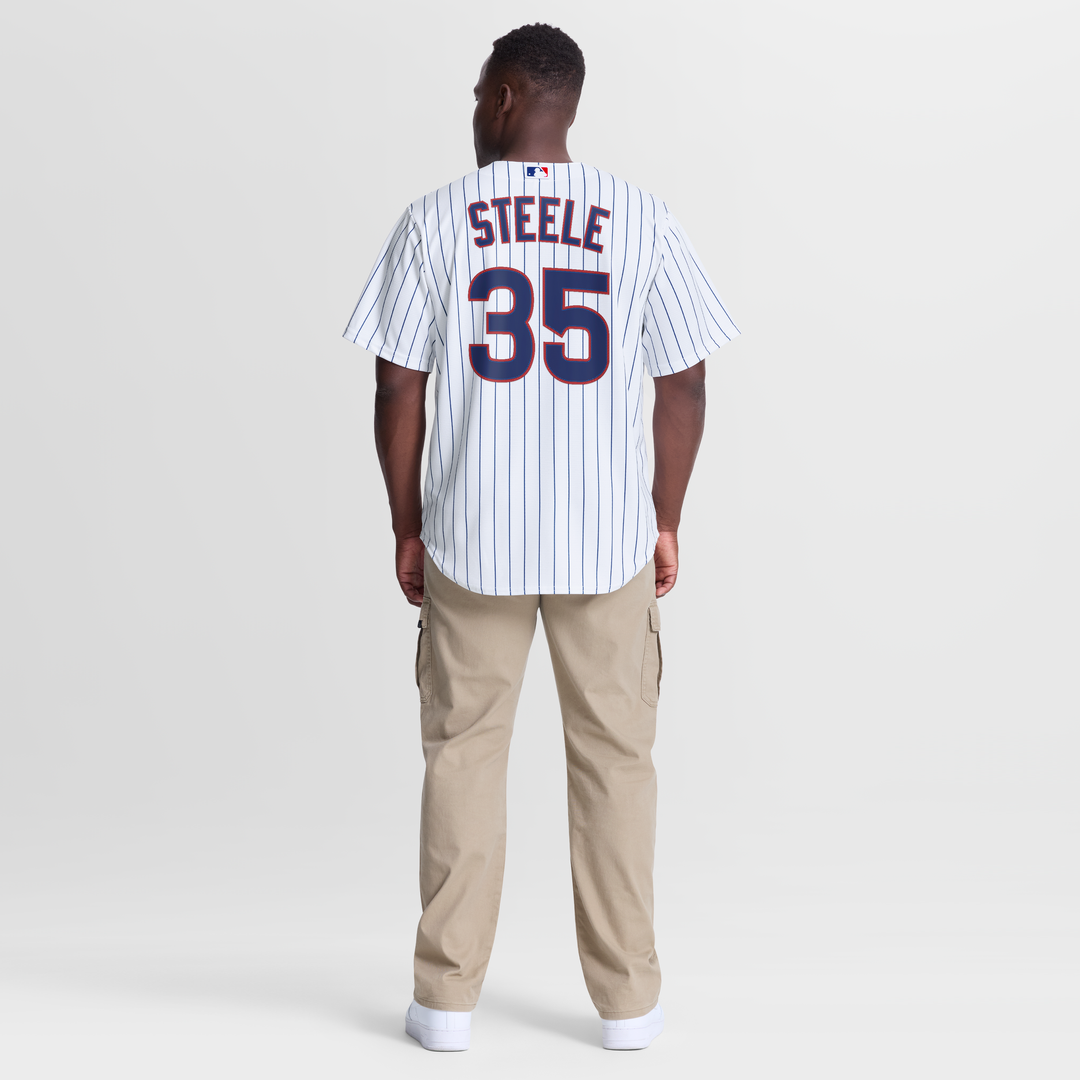 Chicago Cubs Justin Steele White Home Replica Baseball Jersey | MLB Baseball Jersey
