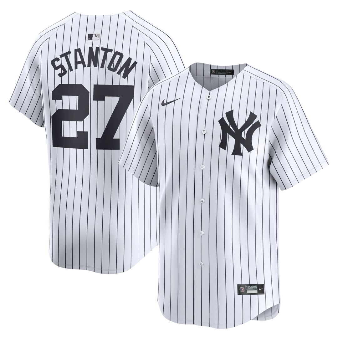 New York Yankees Giancarlo Stanton White Home Limited Baseball Jersey