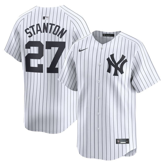 New York Yankees Giancarlo Stanton White Home Limited Baseball Jersey