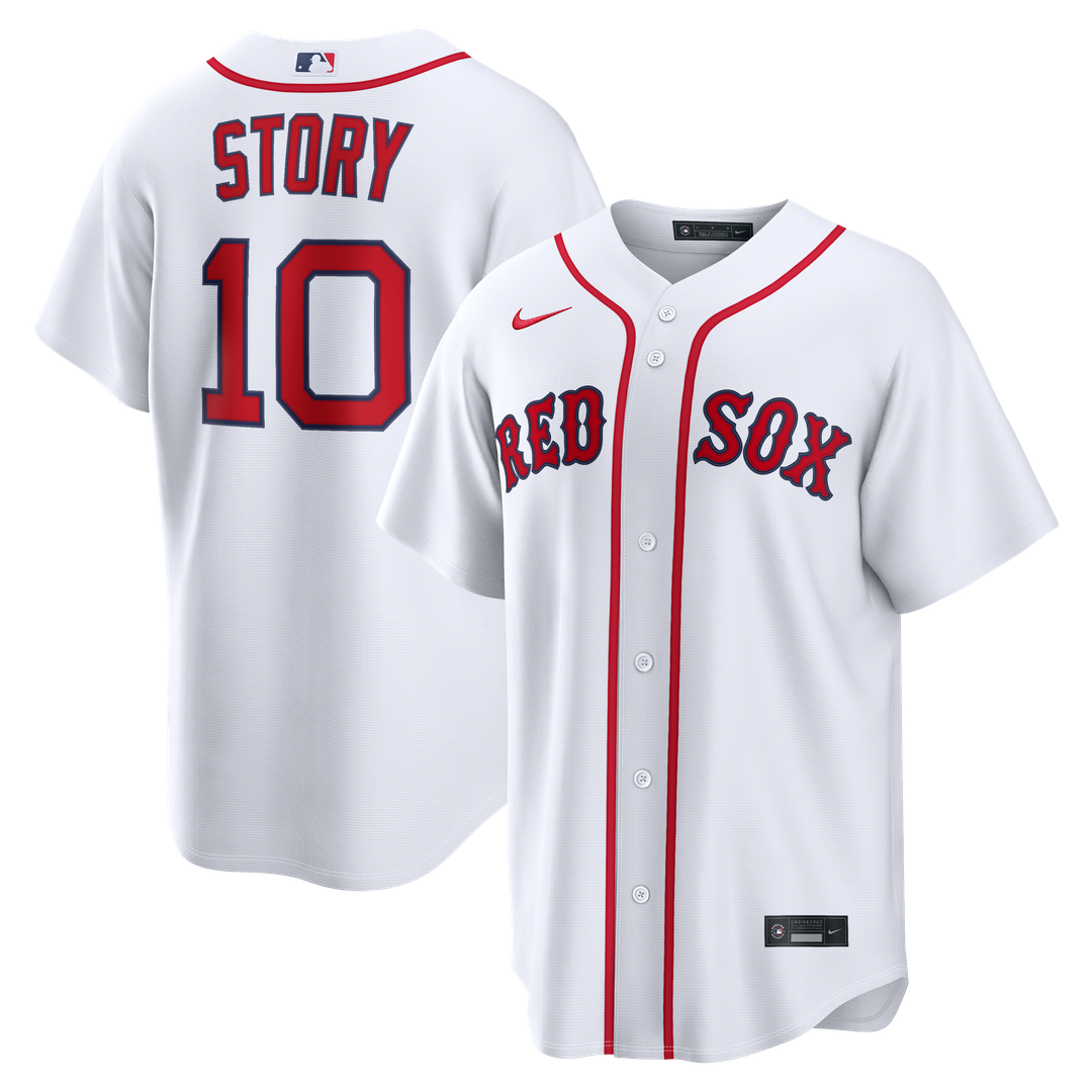 Boston Red Sox Trevor Story White Home Replica Baseball Jersey