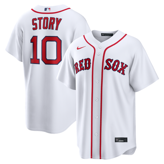 Boston Red Sox Trevor Story White Home Replica Baseball Jersey