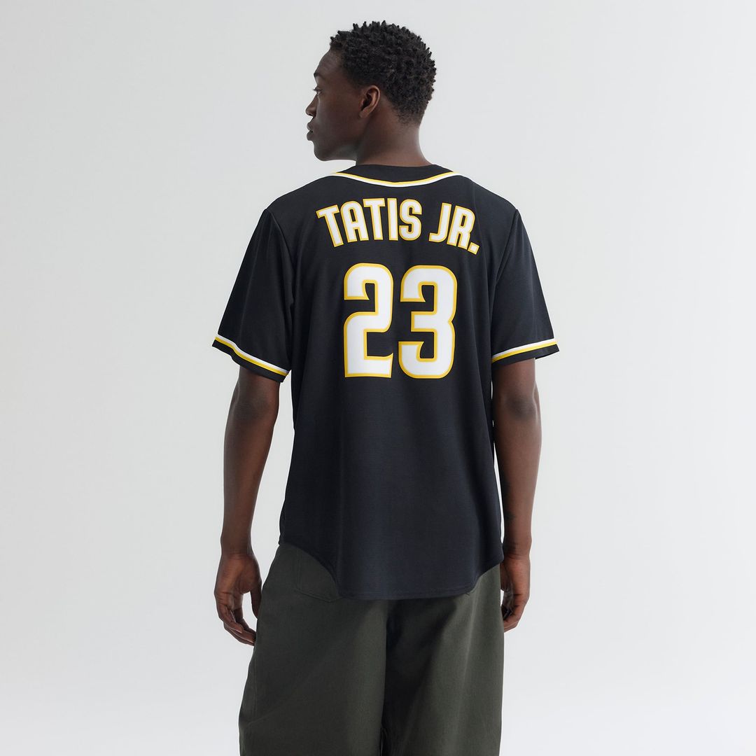 San Diego Padres Fernando Tatis Jr. Fashion Replica Black Out Baseball Jersey | MLB Baseball Jersey