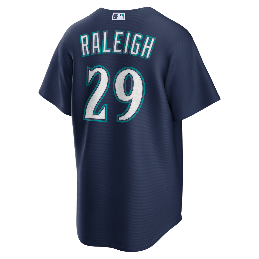Seattle Mariners Cal Raleigh Navy Road Replica Baseball Jersey | MLB Baseball Jersey