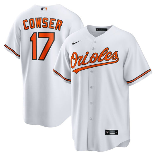Baltimore Orioles Colton Cowser White Home Replica Baseball Jersey