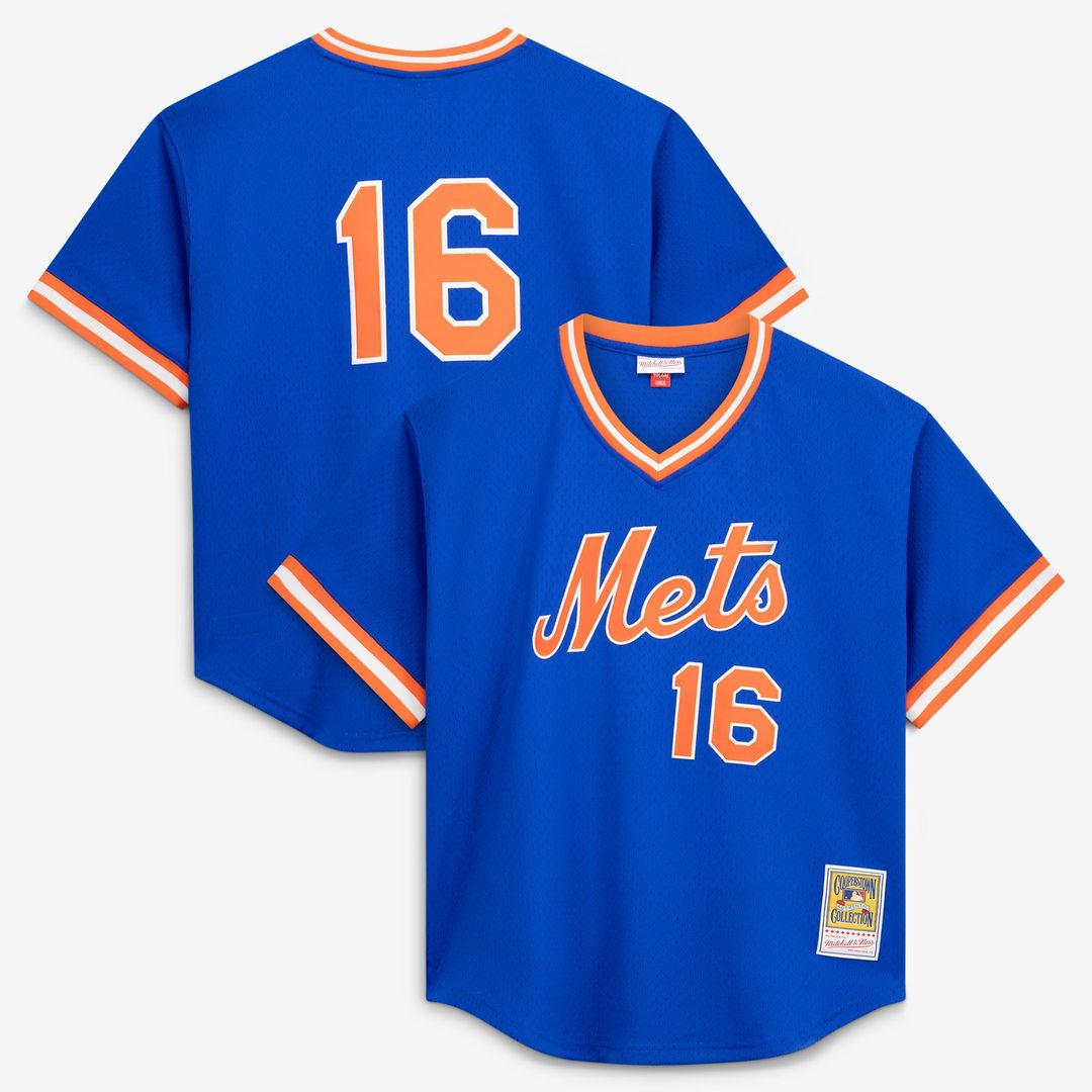 New York Mets Dwight Gooden Royal Authentic Batting Practice Baseball Jersey