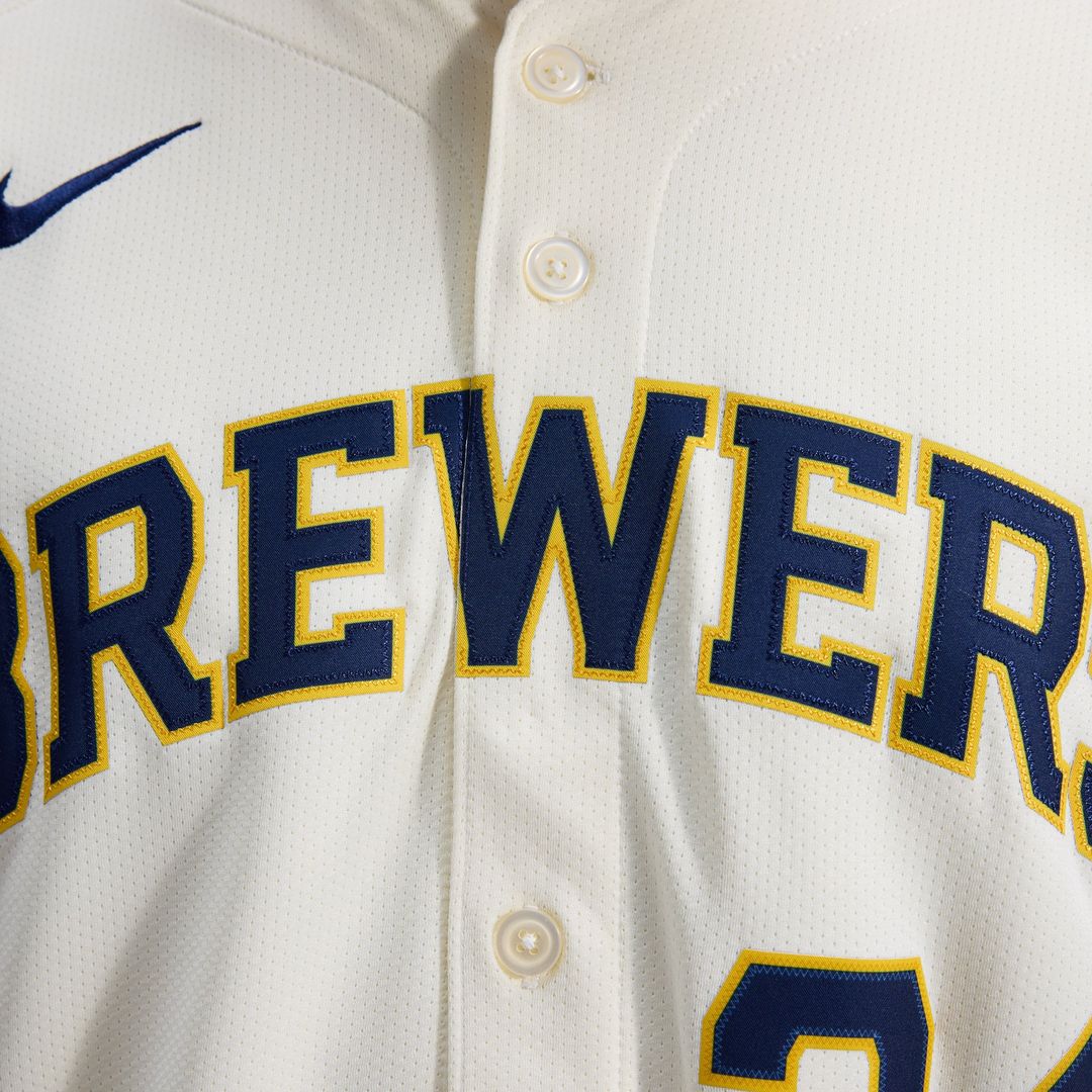 Milwaukee Brewers William Contreras Cream Home Limited Baseball Jersey | MLB Baseball Jersey
