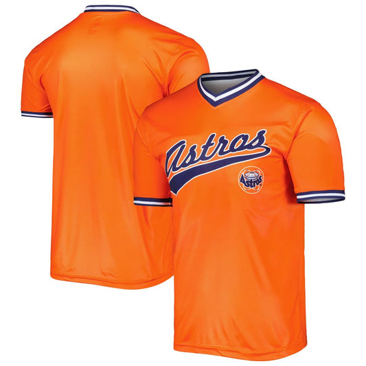 Houston Astros Stitches Orange Cooperstown Collection Team Baseball Jersey