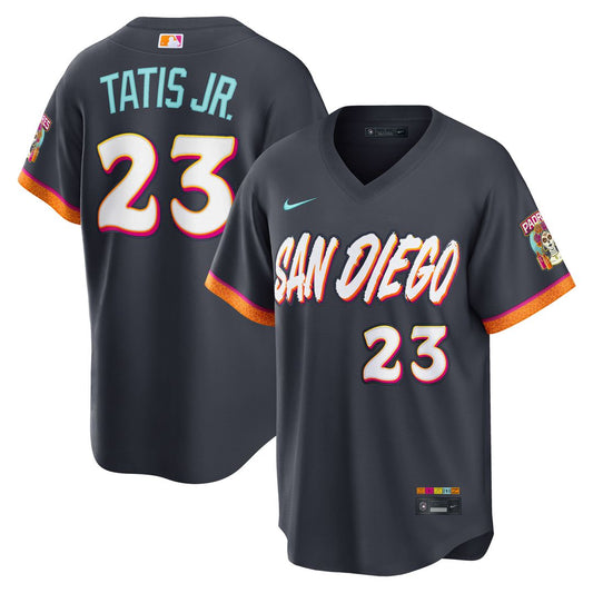 San Diego Padres Fernando Tatis Jr. Obsidian 2026 City Connect Stadium Baseball Jersey