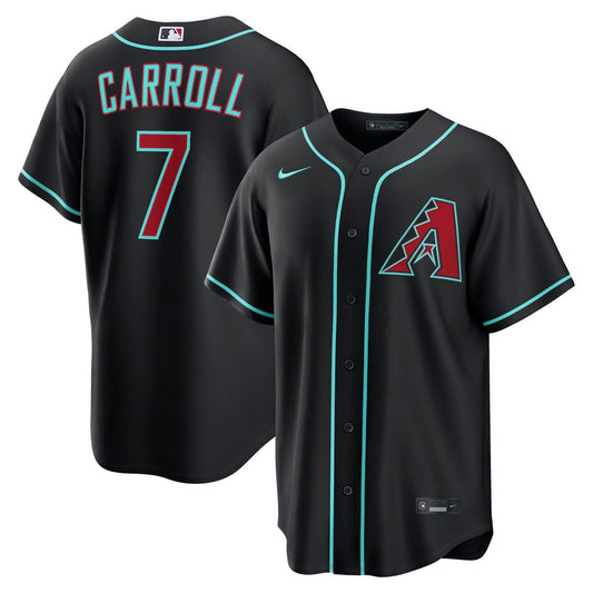 Arizona Diamondbacks Corbin Carroll Black Alternate Replica Baseball Jersey