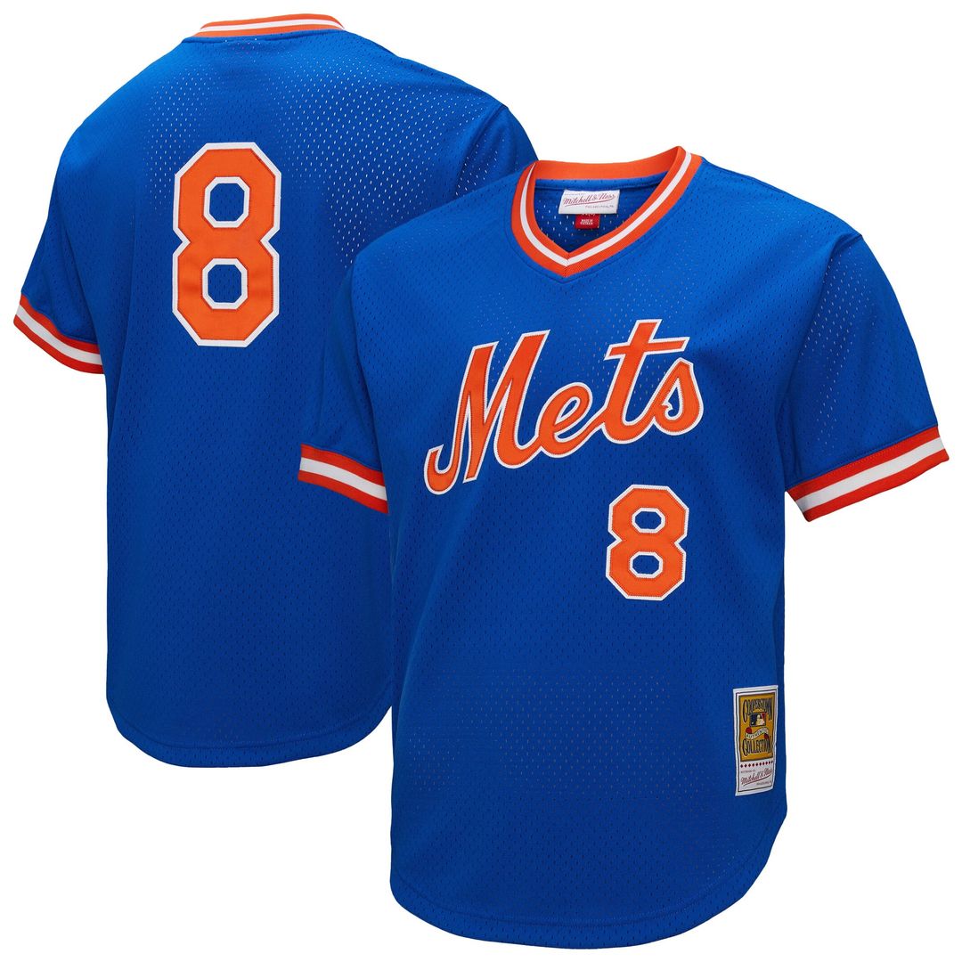 New York Mets Gary Carter Royal Big & Tall Cooperstown Collection Mesh Batting Practice Baseball Jersey