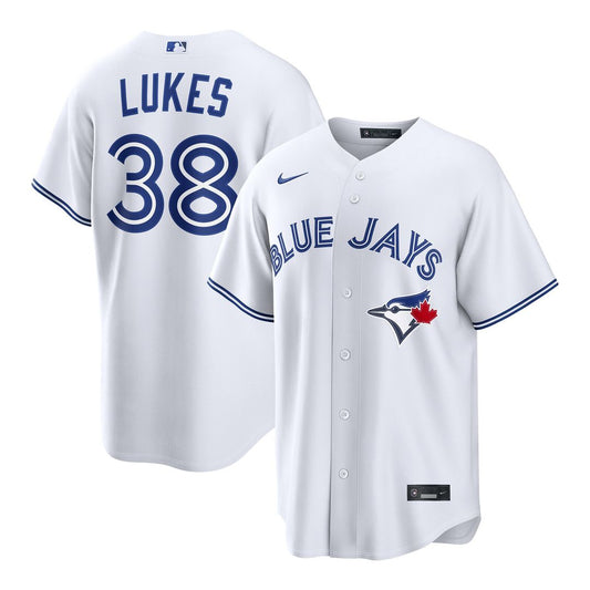 Toronto Blue Jays Nathan Lukes White Home Replica Baseball Jersey
