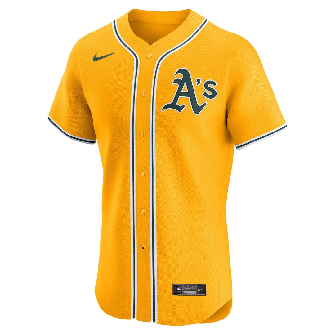 Athletics Gold Alternate 2 Elite Baseball Jersey | MLB Baseball Jersey
