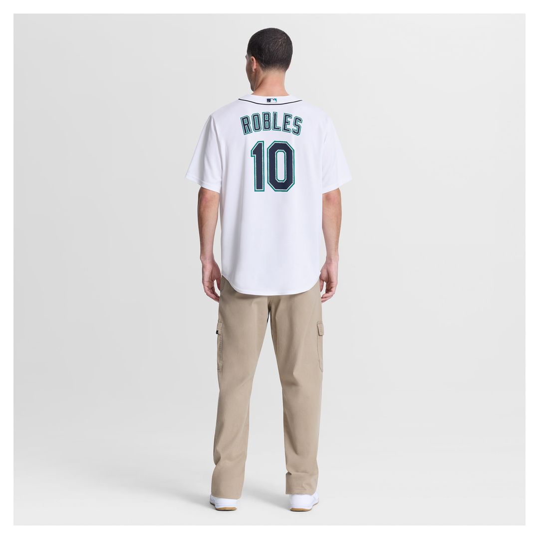 Seattle Mariners Victor Robles White Home Replica Baseball Jersey | MLB Baseball Jersey