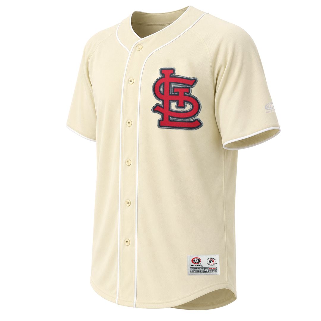 St. Louis Cardinals Stitches Cream Fashion Baseball Jersey | MLB Baseball Jersey