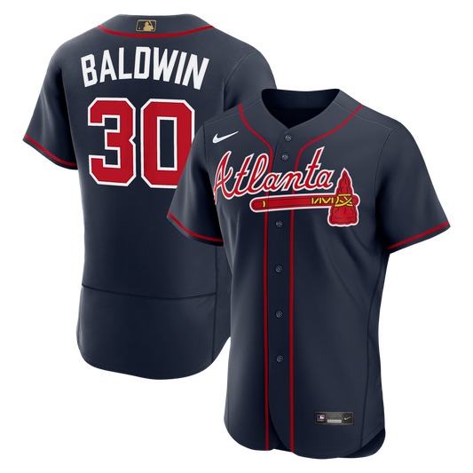 Atlanta Braves Drake Baldwin Navy Alternate MLB Awards Authentic Baseball Jersey