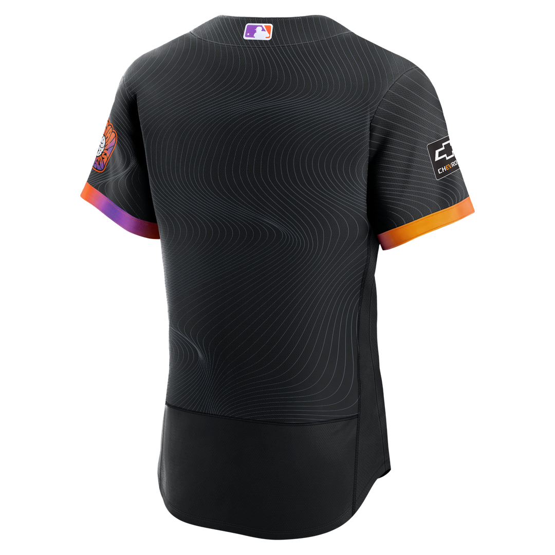 San Francisco Giants Anthracite City Connect Authentic Sponsor Patch Baseball Jersey | MLB Baseball Jersey