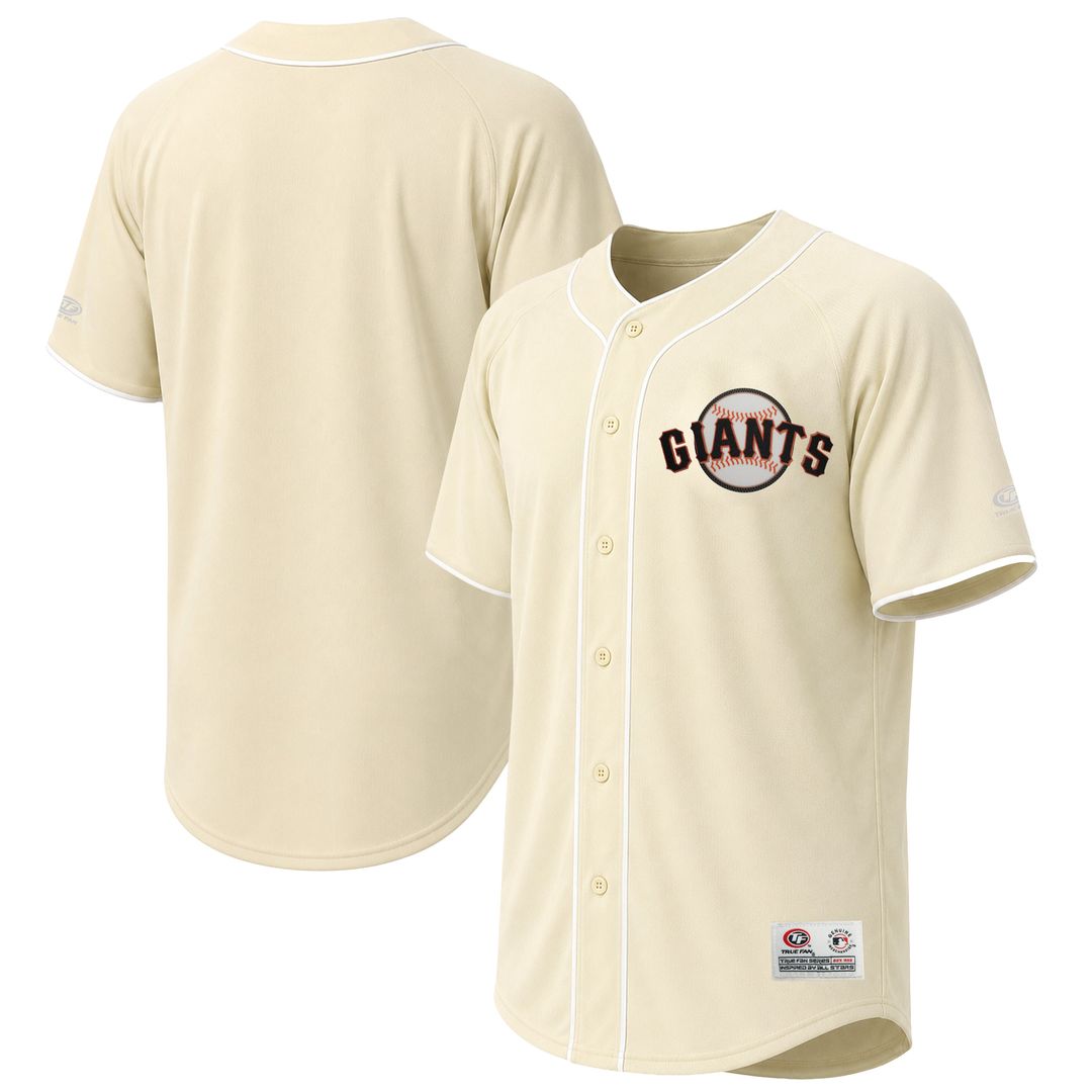 San Francisco Giants Stitches Cream Fashion Baseball Jersey