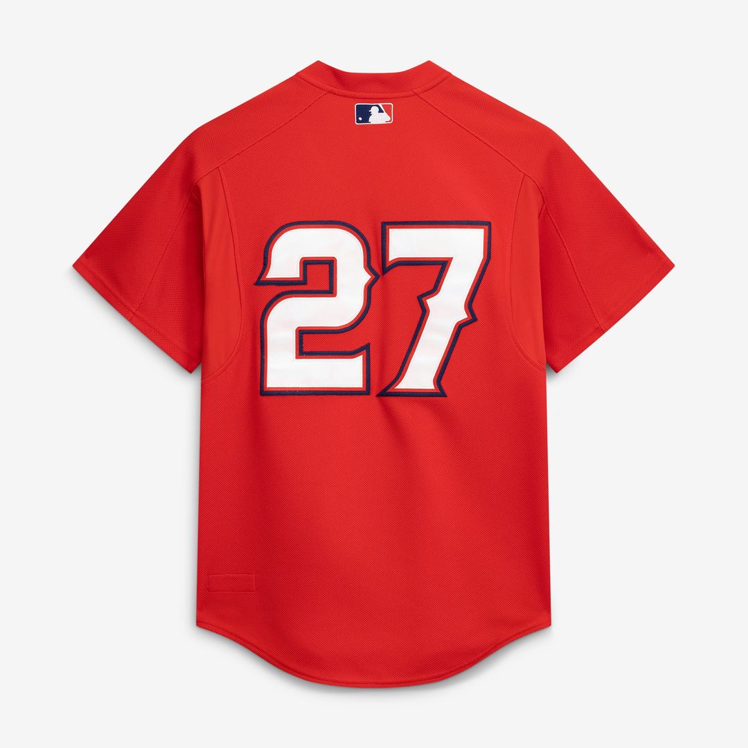 California Angels Vladimir Guerrero Red Authentic Batting Practice Baseball Jersey | MLB Baseball Jersey