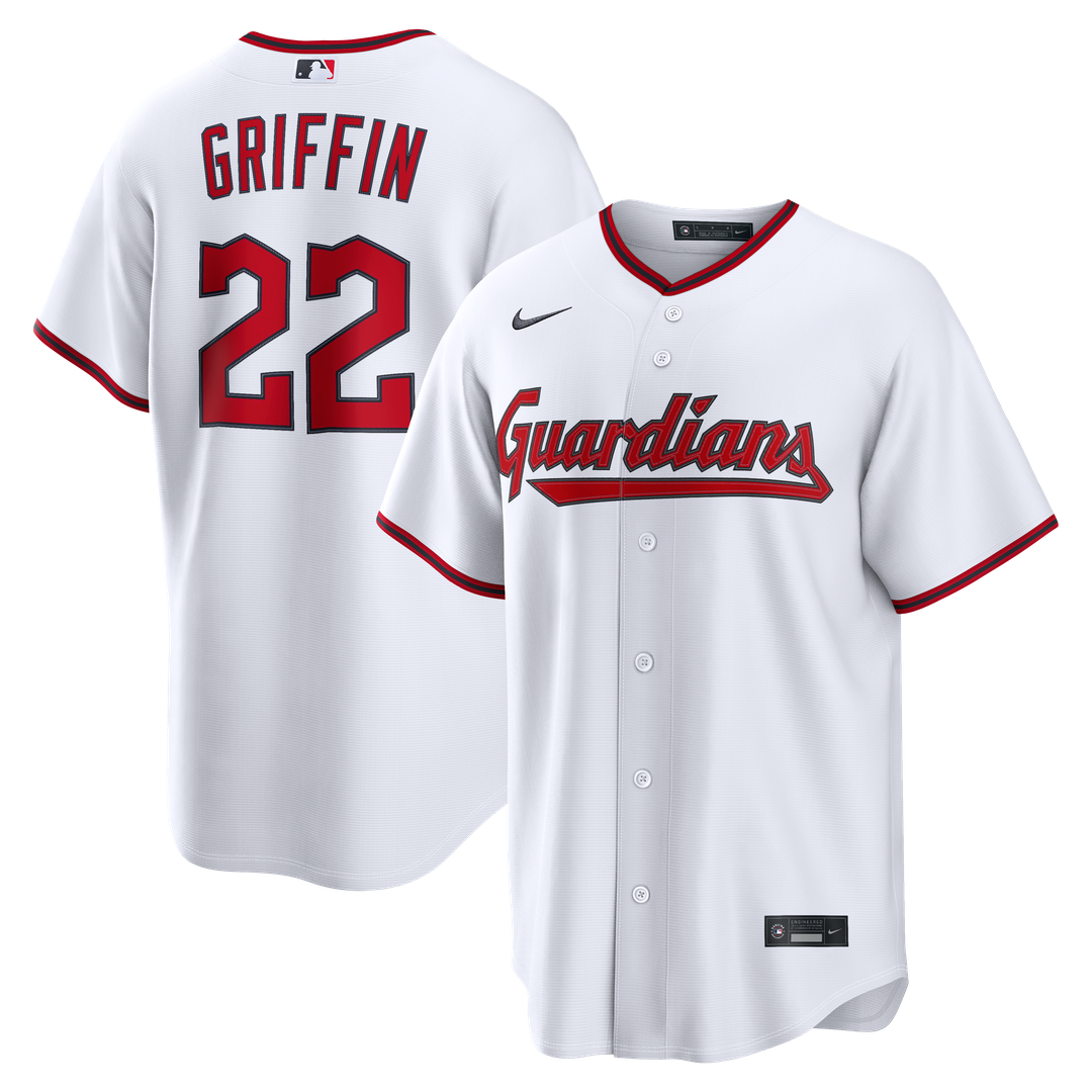 Cleveland Guardians Foster Griffin White Home Replica Baseball Jersey