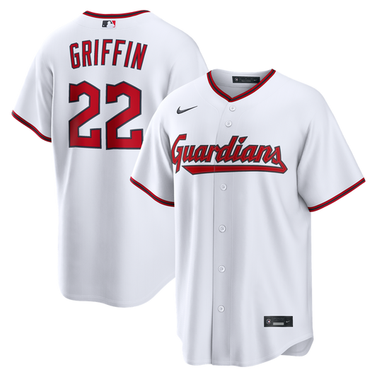 Cleveland Guardians Foster Griffin White Home Replica Baseball Jersey