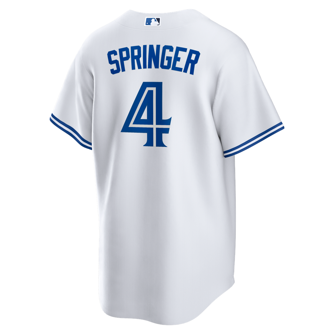 Toronto Blue Jays George Springer White Home Replica Baseball Jersey | MLB Baseball Jersey