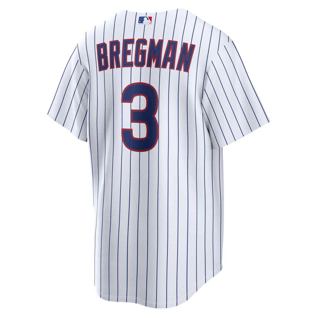 Chicago Cubs Alex Bregman White Home Replica Baseball Jersey | MLB Baseball Jersey