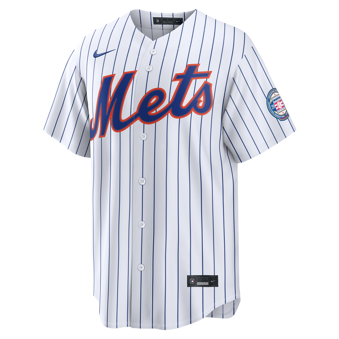 New York Mets Carlos Beltran White Home Replica 2026 Hall of Fame Patch Baseball Jersey | MLB Baseball Jersey