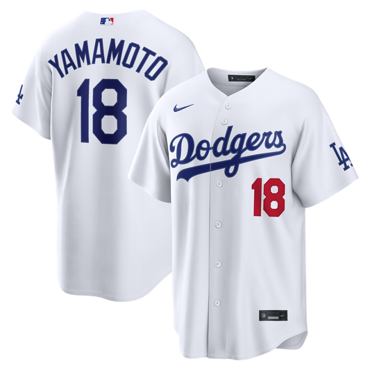 Los Angeles Dodgers Yoshinobu Yamamoto White Home Stadium Baseball Jersey