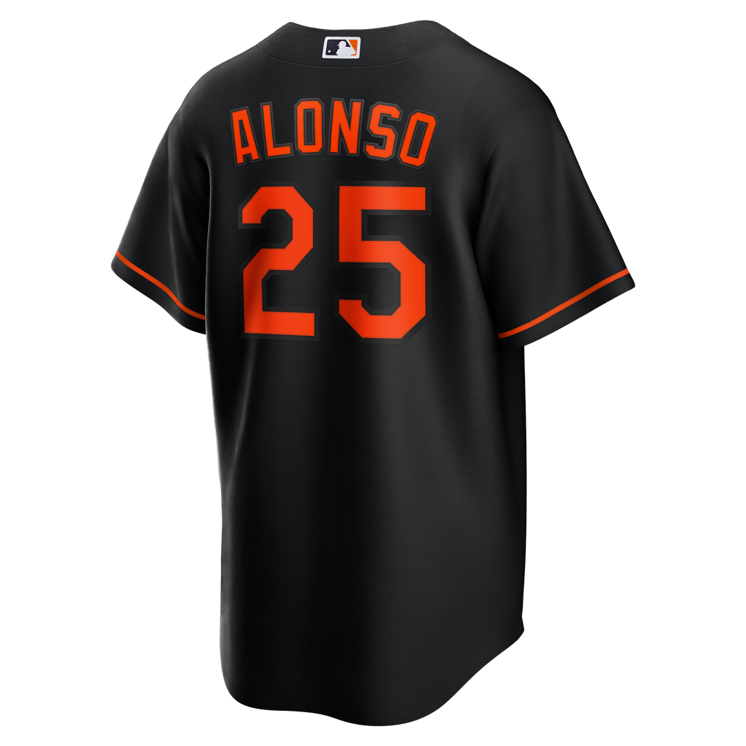 Baltimore Orioles Pete Alonso Black Alternate Replica Baseball Jersey | MLB Baseball Jersey