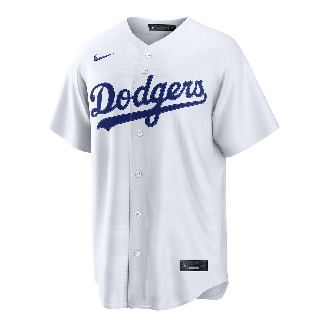 Los Angeles Dodgers Tanner Scott White Home Replica Baseball Jersey | MLB Baseball Jersey