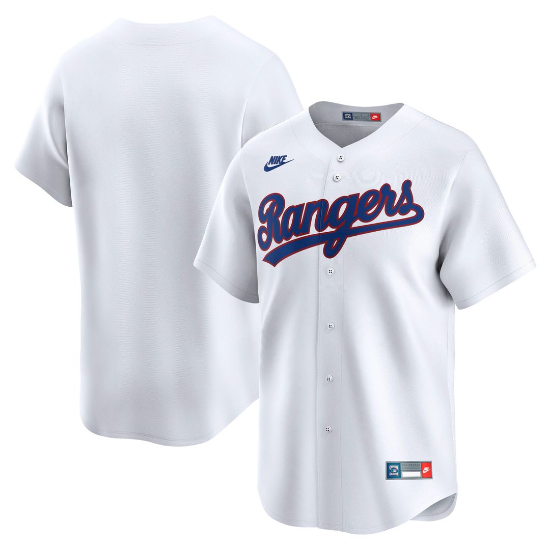 Texas Rangers White Cooperstown Collection Limited Baseball Jersey