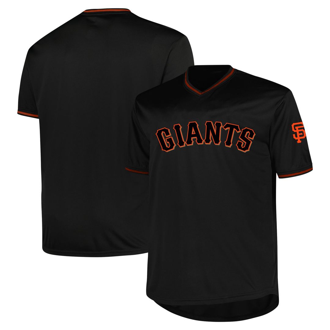 San Francisco Giants Profile Black Big & Tall Pop Fashion Baseball Jersey