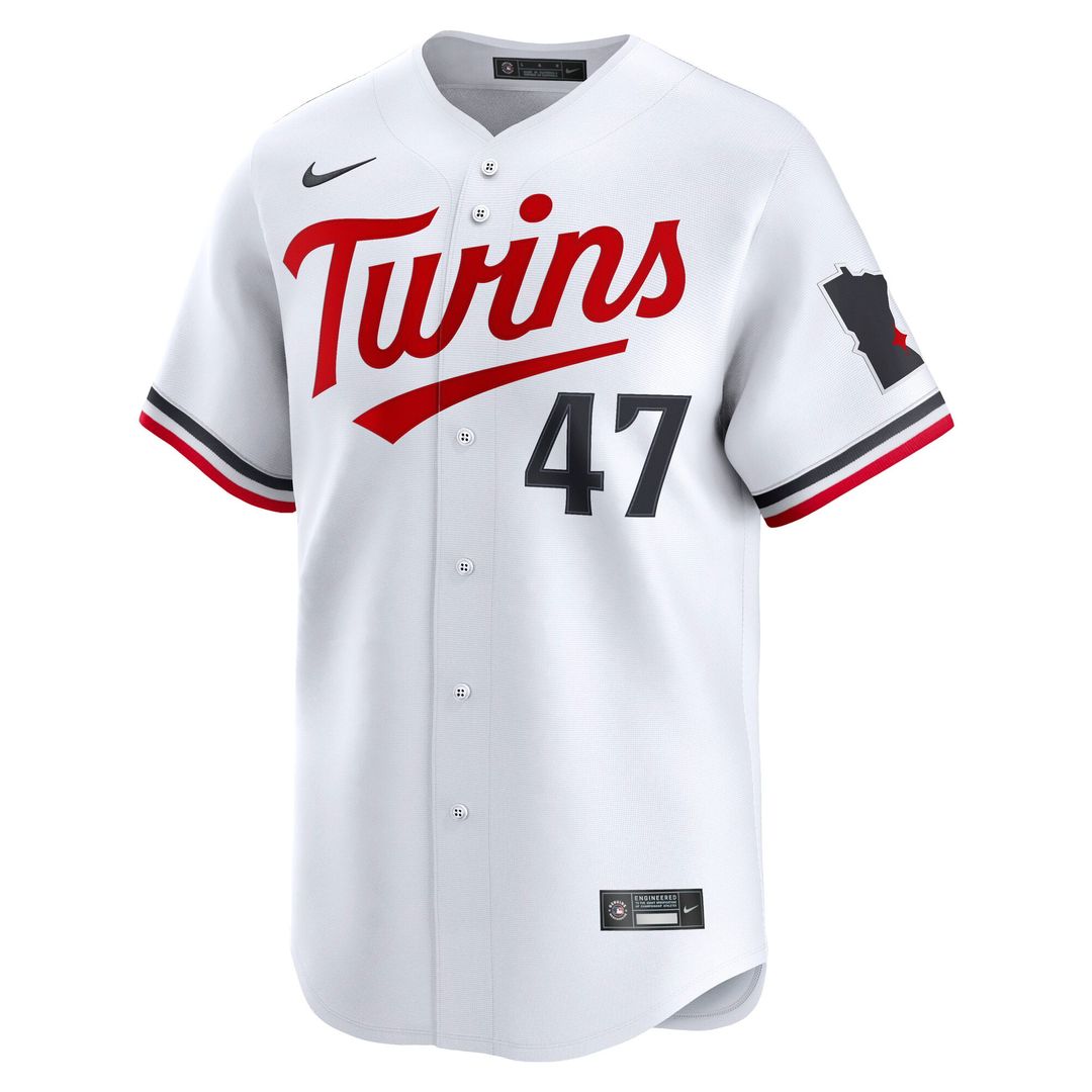 Minnesota Twins Edouard Julien White Home Limited Baseball Jersey | MLB Baseball Jersey