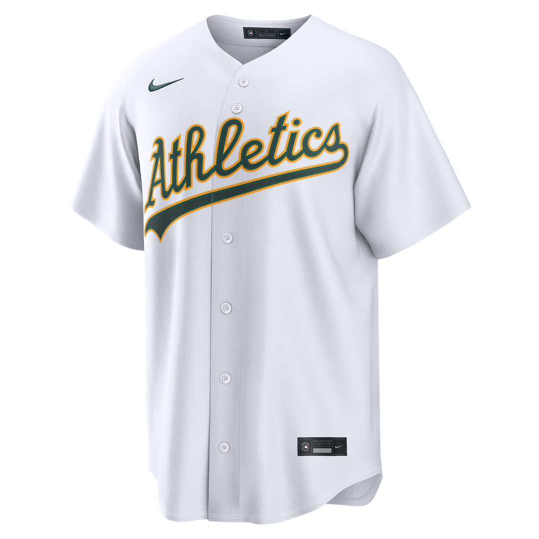 Athletics Nick Kurtz White Home Replica Baseball Jersey | MLB Baseball Jersey