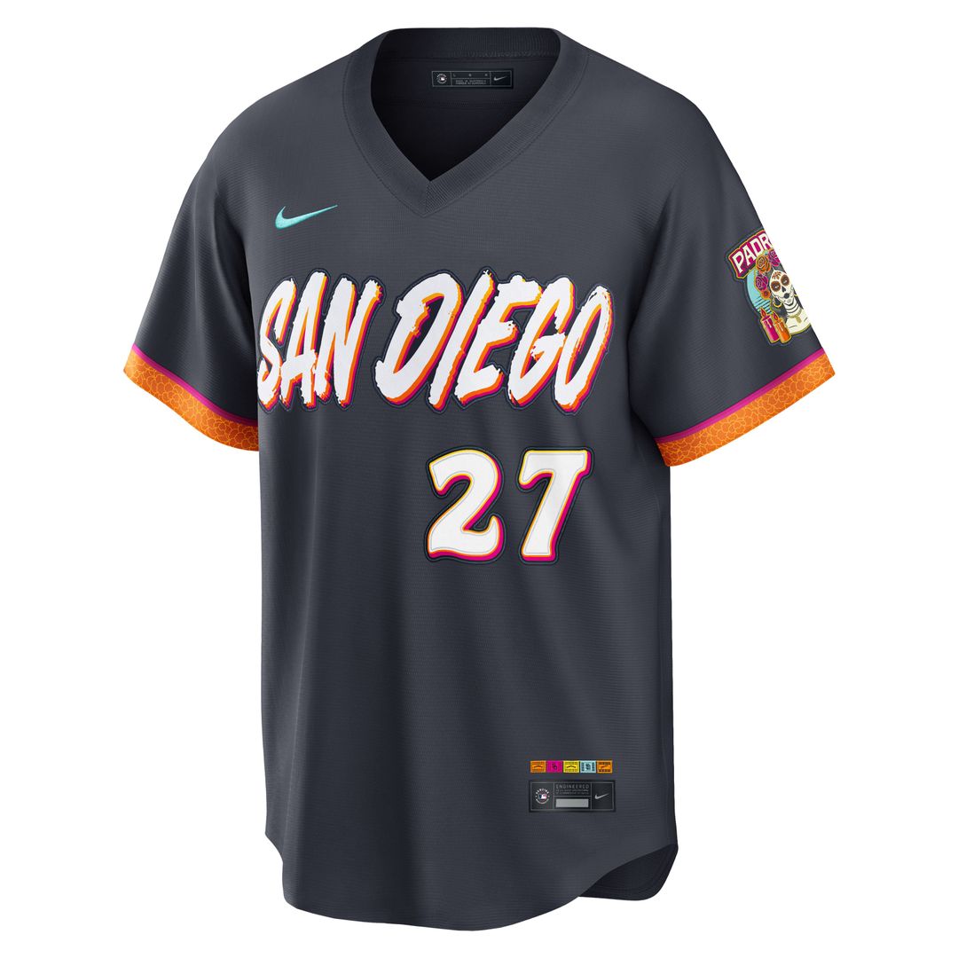 San Diego Padres Nick Pivetta Obsidian 2026 City Connect Stadium Baseball Jersey | MLB Baseball Jersey