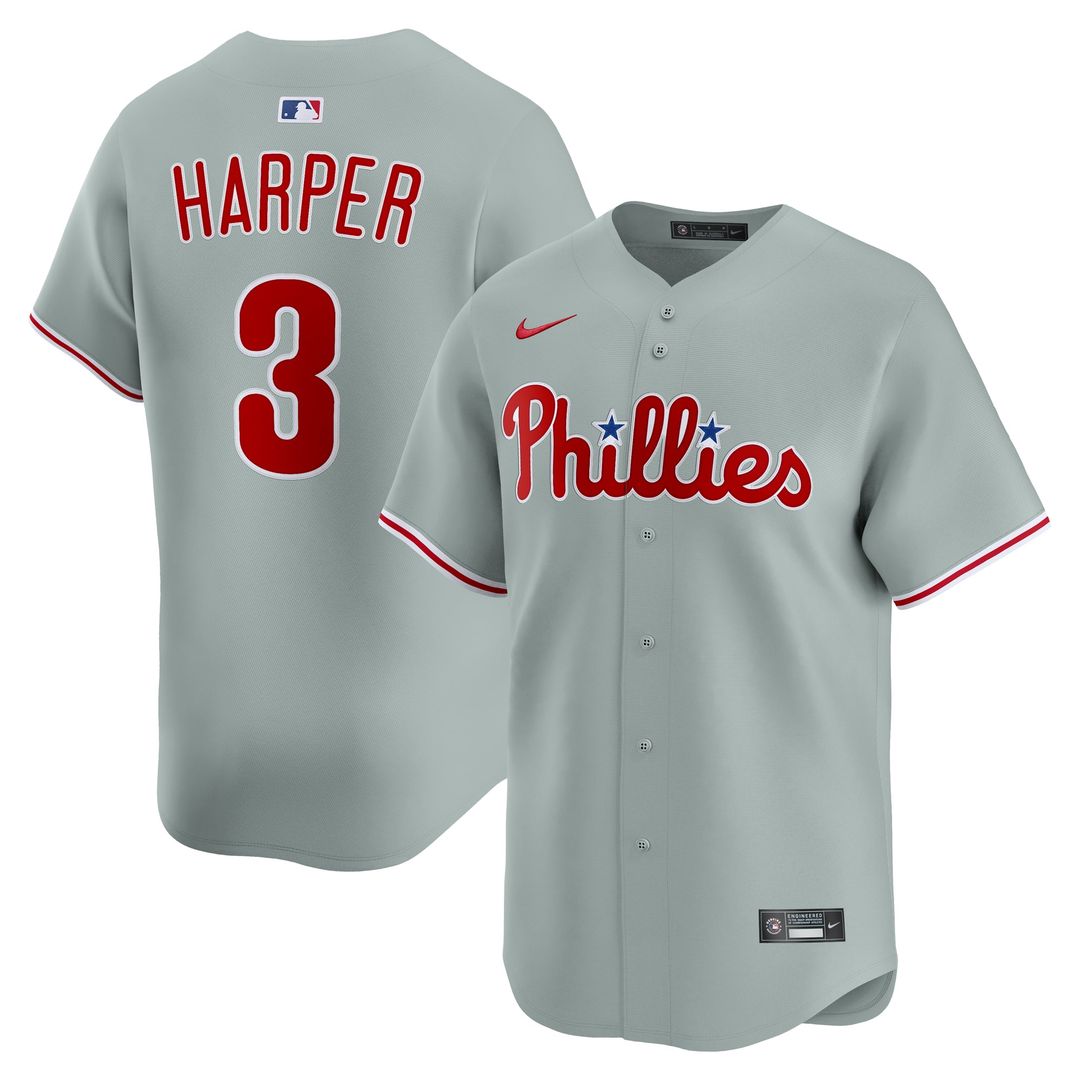 Philadelphia Phillies Bryce Harper White Home Limited Baseball Jersey | MLB Baseball Jersey