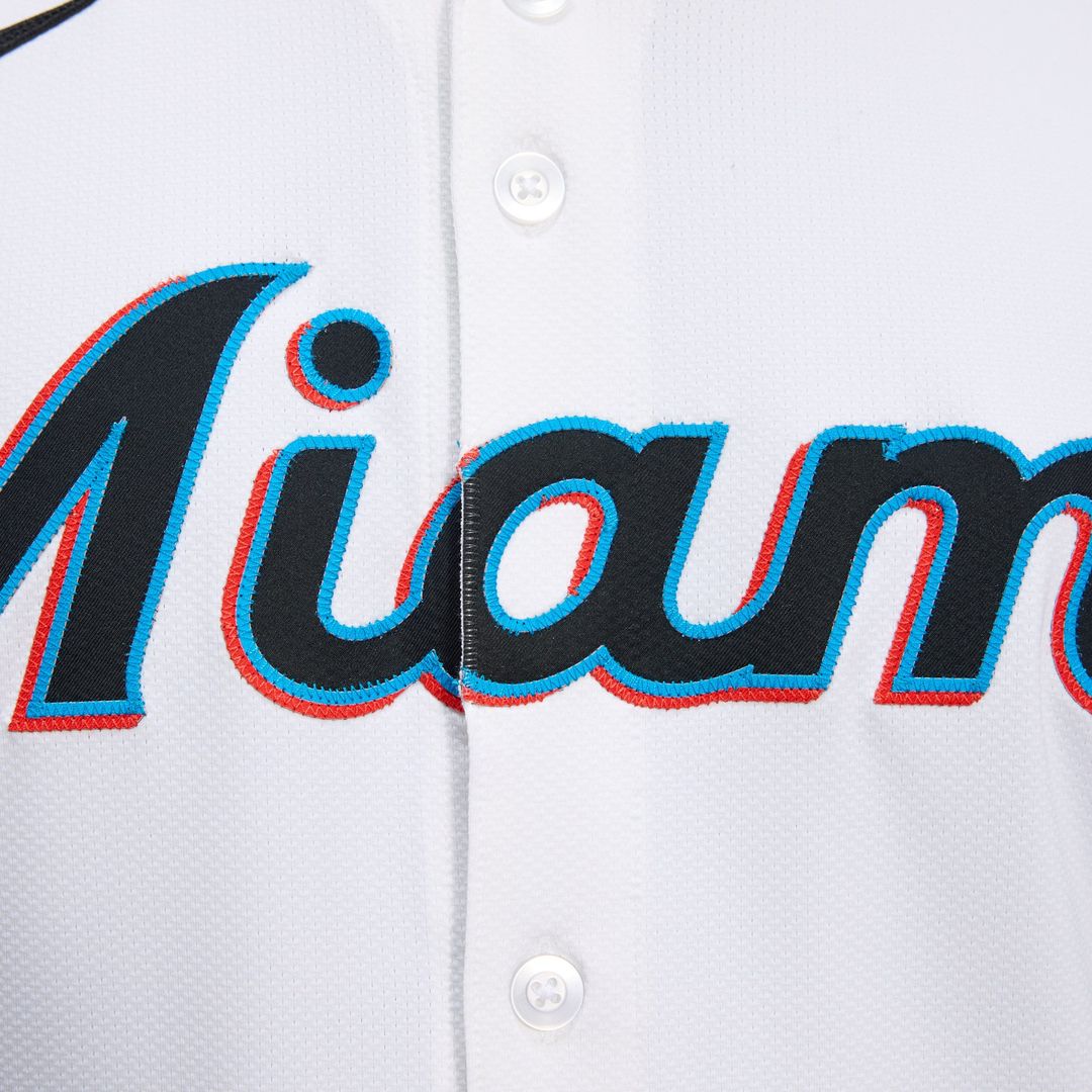 Miami Marlins White Home Elite Baseball Jersey | MLB Baseball Jersey
