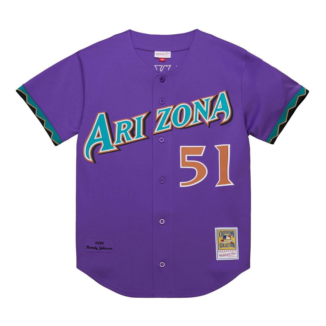 Arizona Diamondbacks Randy Johnson Purple 2000 Throwback Authentic Baseball Jersey | MLB Baseball Jersey