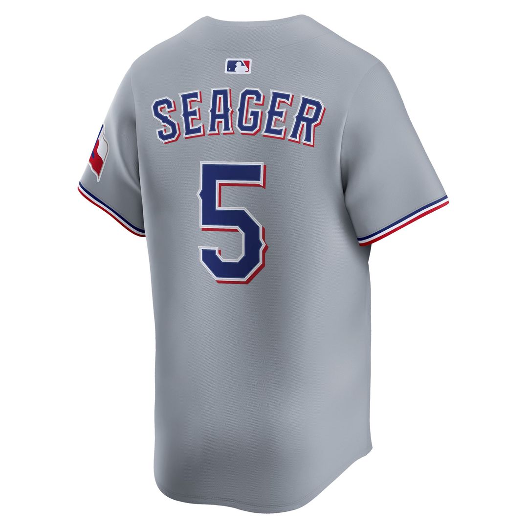 Texas Rangers Corey Seager Gray Road Limited Baseball Jersey | MLB Baseball Jersey