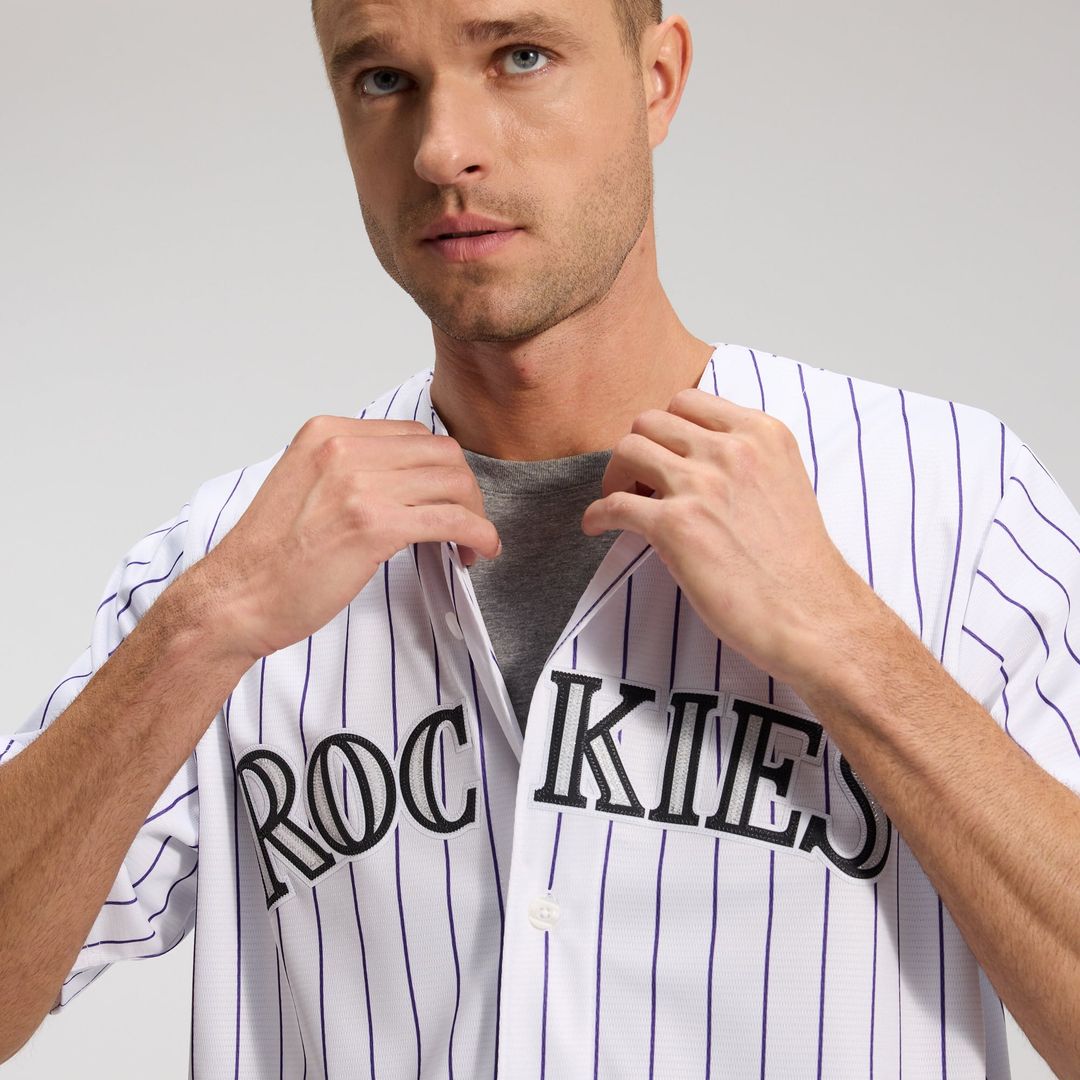 Colorado Rockies White Home Replica Team Baseball Jersey | MLB Baseball Jersey
